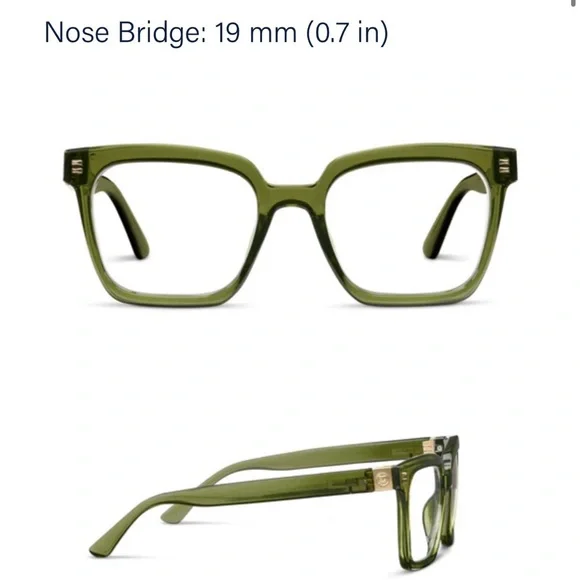 Black Square Glasses with Case - Picture 10 of 12